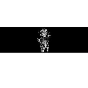 Floral Skeleton Flowers Goth Occult Death Dark Alt Aesthetic Bumper Sticker