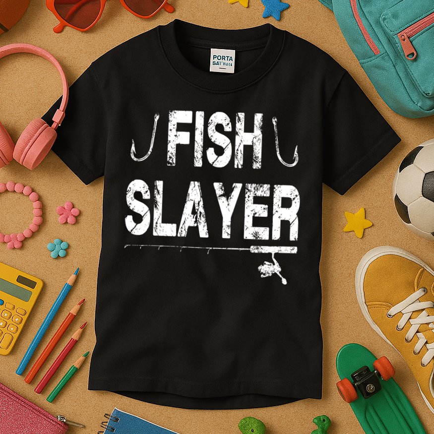 Fish Slayer Kids T-Shirt