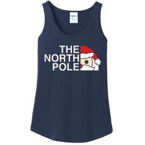 Funny Santa Face Christmas Parody The North Pole Ladies Essential Tank