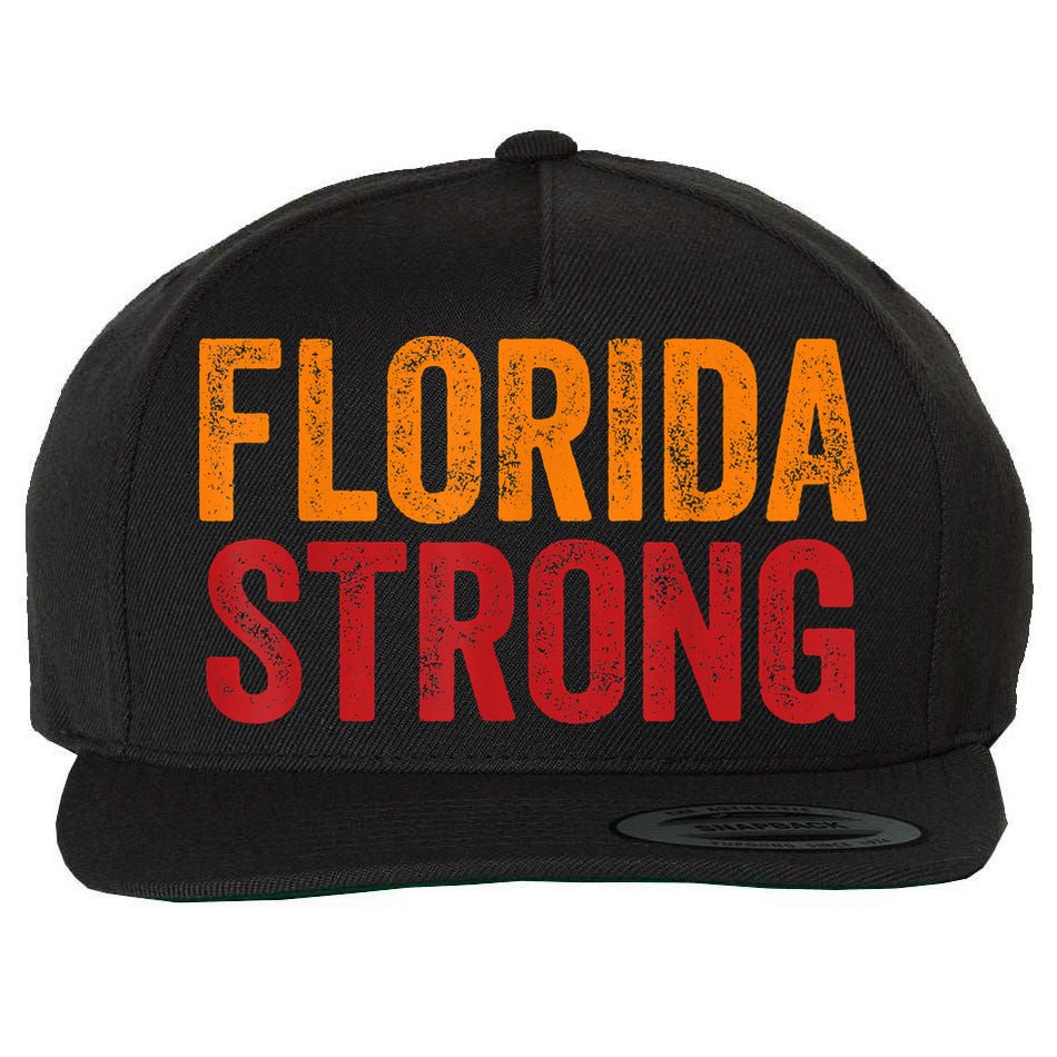 Florida Strong Wool Snapback Cap