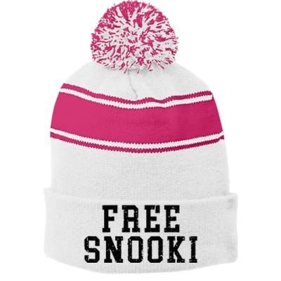 Free Snooki Stripe Pom Pom Beanie