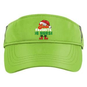 Funny Santas Favorite Ob Nurse Christmas Gift Adult Drive Performance Visor