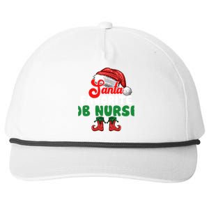 Funny Santas Favorite Ob Nurse Christmas Gift Snapback Five-Panel Rope Hat