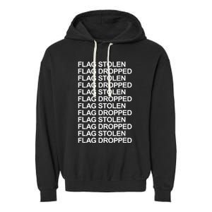 Flag Stolen Flag Dropped Funny Saying Quote Garment-Dyed Fleece Hoodie