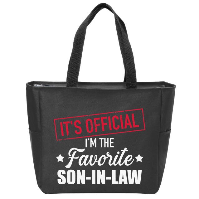 Favorite soninlaw from motherinlaw or fatherinlaw Zip Tote Bag