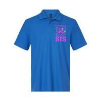 Football Sis Footballer Player American Football Sister Cute Gift Softstyle Adult Sport Polo