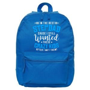 Funny Step Fathers I'm The Best Stepdad Step Dads Stepdads Gift 16 in Basic Backpack