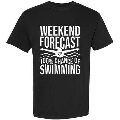 Funny Swimming Garment-Dyed Heavyweight T-Shirt