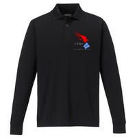 Falcon Struck Performance Long Sleeve Polo