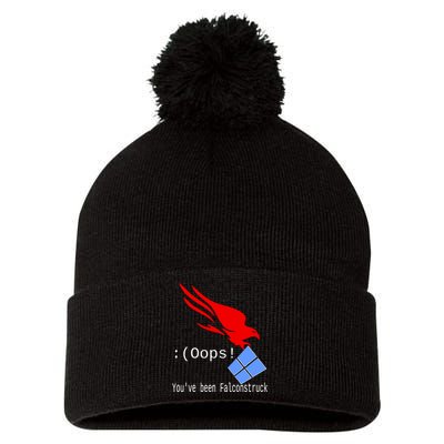 Falcon Struck Pom Pom 12in Knit Beanie