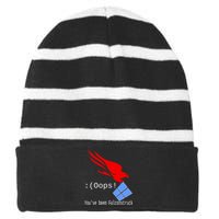 Falcon Struck Striped Beanie with Solid Band