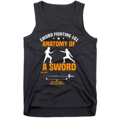 Fencing Sword Fighting Combat Sport Fence Foil Epee Sabre Tank Top