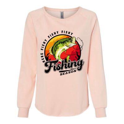 Fishing Season Fisherman Fishing Lovers Gifts Womens California Wash Sweatshirt