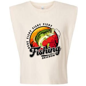 Fishing Season Fisherman Fishing Lovers Gifts Garment-Dyed Women's Muscle Tee