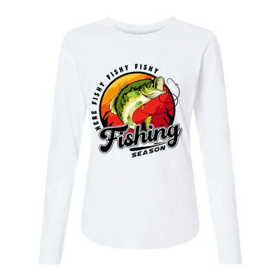 Fishing Season Fisherman Fishing Lovers Gifts Womens Cotton Relaxed Long Sleeve T-Shirt