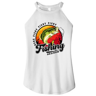 Fishing Season Fisherman Fishing Lovers Gifts Women's Perfect Tri Rocker Tank