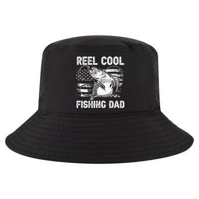 Fishing Stuff For Fathers Day Reel Cool Dad American Flag Meaningful Gift Cool Comfort Performance Bucket Hat