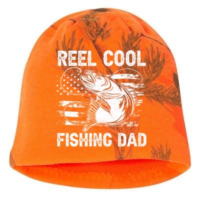 Fishing Stuff For Fathers Day Reel Cool Dad American Flag Meaningful Gift Kati - Camo Knit Beanie