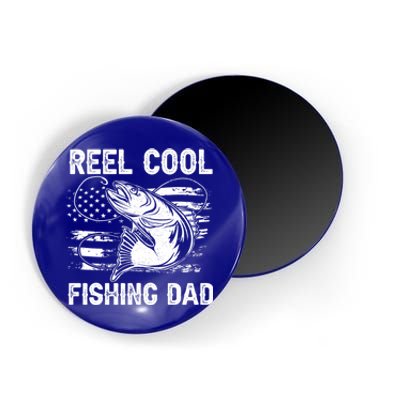 Fishing Stuff For Fathers Day Reel Cool Dad American Flag Meaningful Gift Magnet