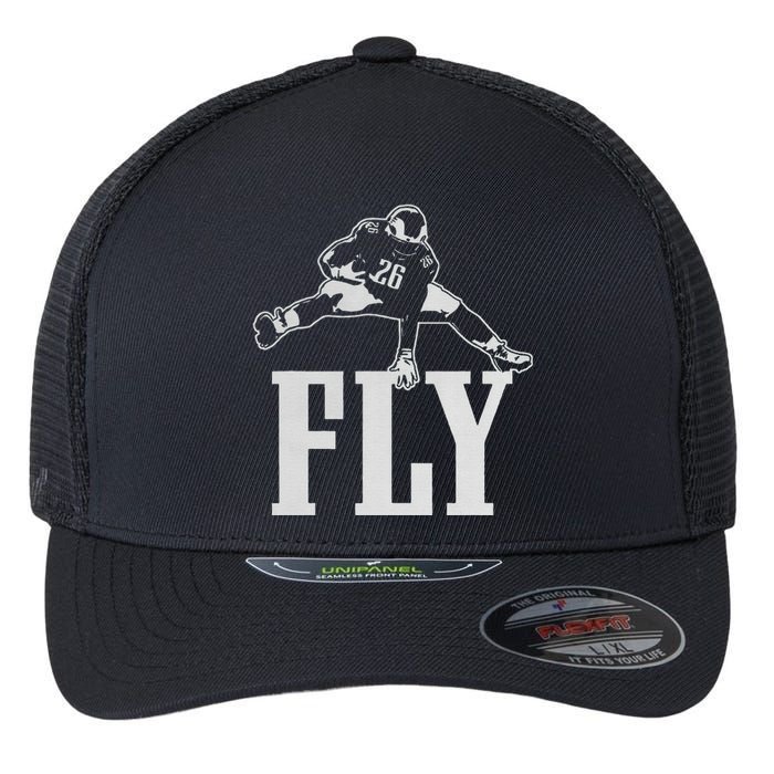 Fly Saquon Fly E.A.G.L.E.S Barkley The Reverse Hurdle 2024 Flexfit Unipanel Trucker Cap