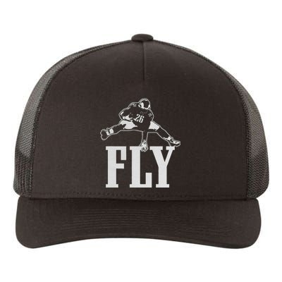 Fly Saquon Fly E.A.G.L.E.S Barkley The Reverse Hurdle 2024 Yupoong Adult 5-Panel Trucker Hat