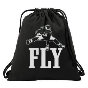 Fly Saquon Fly E.A.G.L.E.S Barkley The Reverse Hurdle 2024 Drawstring Bag