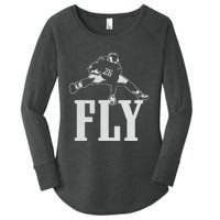 Fly Saquon Fly E.A.G.L.E.S Barkley The Reverse Hurdle 2024 Women's Perfect Tri Tunic Long Sleeve Shirt