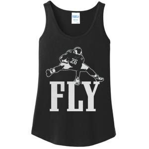 Fly Saquon Fly E.A.G.L.E.S Barkley The Reverse Hurdle 2024 Ladies Essential Tank