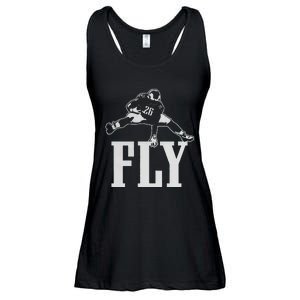 Fly Saquon Fly E.A.G.L.E.S Barkley The Reverse Hurdle 2024 Ladies Essential Flowy Tank