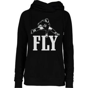 Fly Saquon Fly E.A.G.L.E.S Barkley The Reverse Hurdle 2024 Womens Funnel Neck Pullover Hood