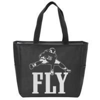 Fly Saquon Fly E.A.G.L.E.S Barkley The Reverse Hurdle 2024 Zip Tote Bag