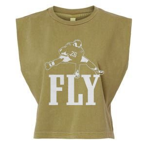 Fly Saquon Fly E.A.G.L.E.S Barkley The Reverse Hurdle 2024 Garment-Dyed Women's Muscle Tee