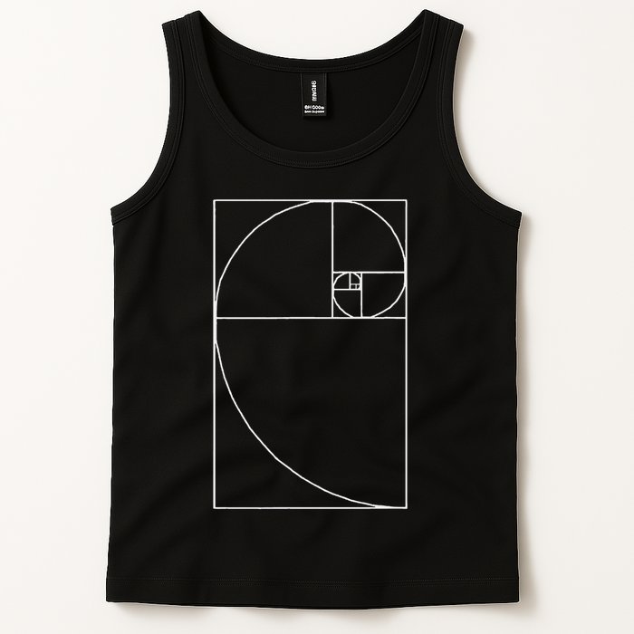 Fibonacci Spiral Fibonacci Golden Ratio Tank Top