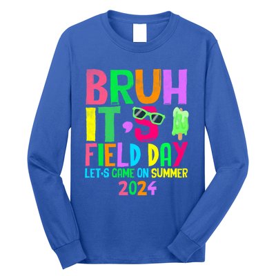 Funny School Field Day Gaming Teacher Field Day 2024 Gift Long Sleeve Shirt