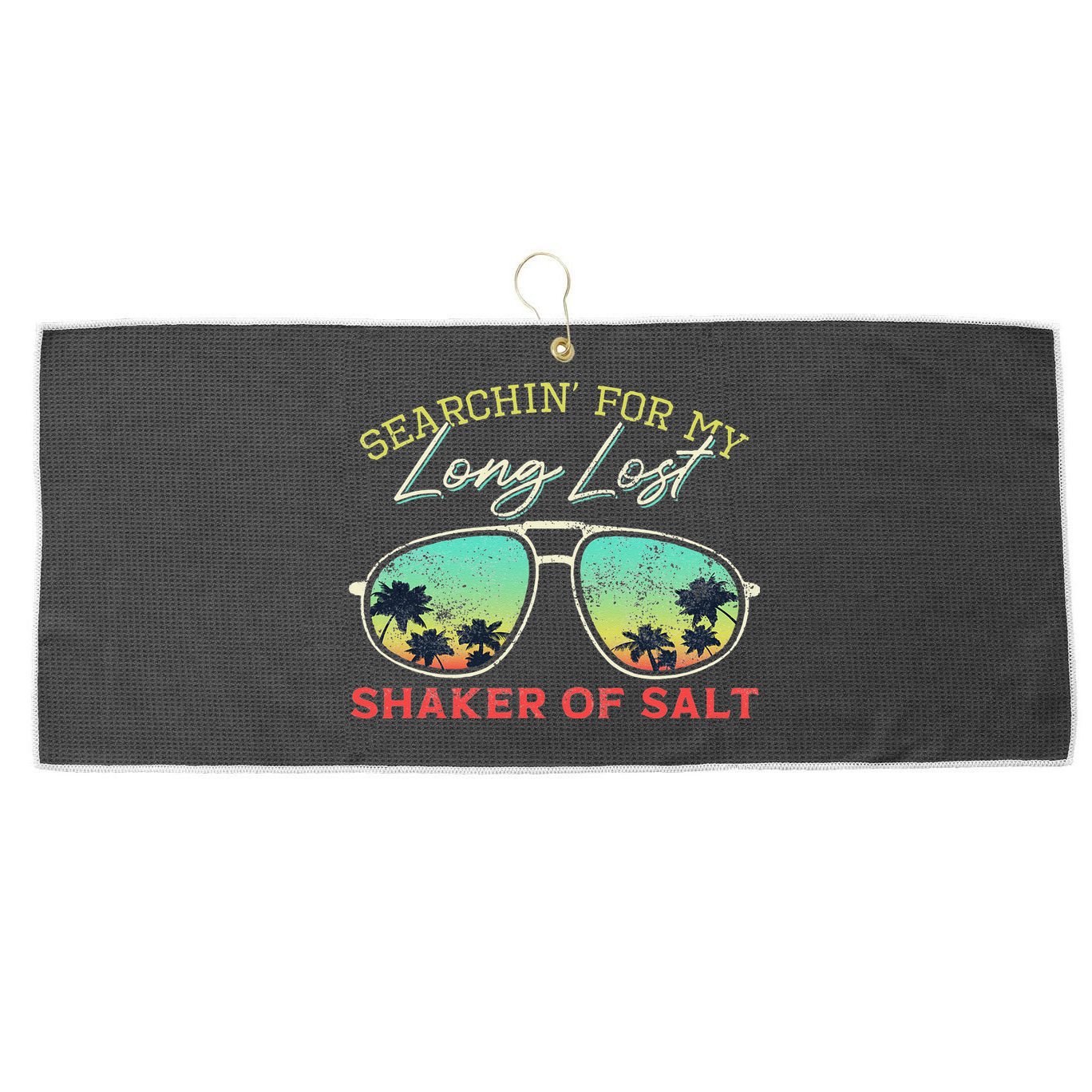 Funny Searching For My Long Lost Shaker Of Salt Shaker Large Microfiber Waffle Golf Towel