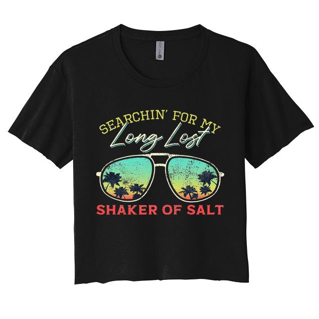 Funny Searching For My Long Lost Shaker Of Salt Shaker Crop Top