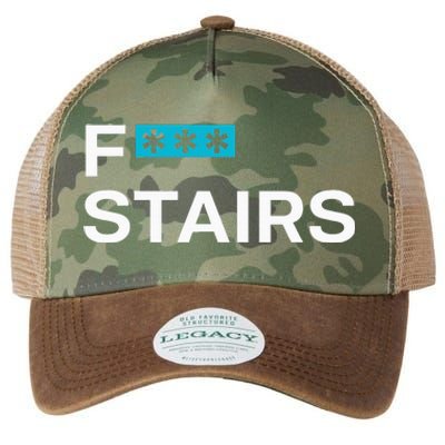 Fck Stair Fuck Stair Funny Saying Legacy Tie Dye Trucker Hat