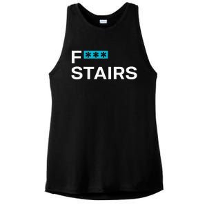 Fck Stair Fuck Stair Funny Saying Ladies PosiCharge Tri-Blend Wicking Tank