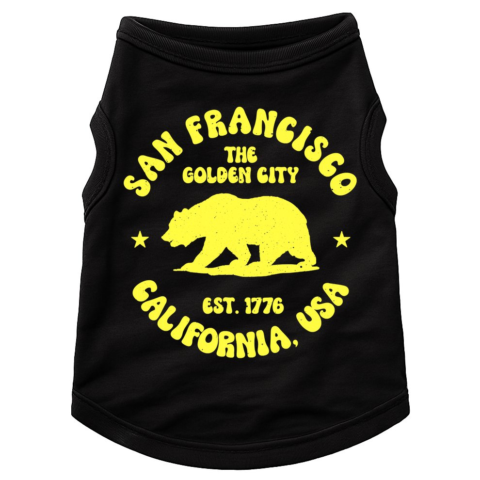 Funny San Francisco Retro California Bear Travel Doggie Tank