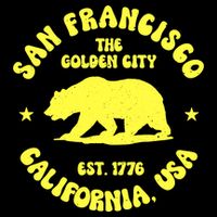 Funny San Francisco Retro California Bear Travel Doggie Tank