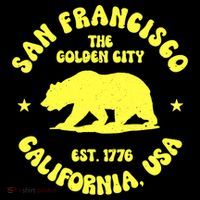 Funny San Francisco Retro California Bear Travel Premium T-Shirt