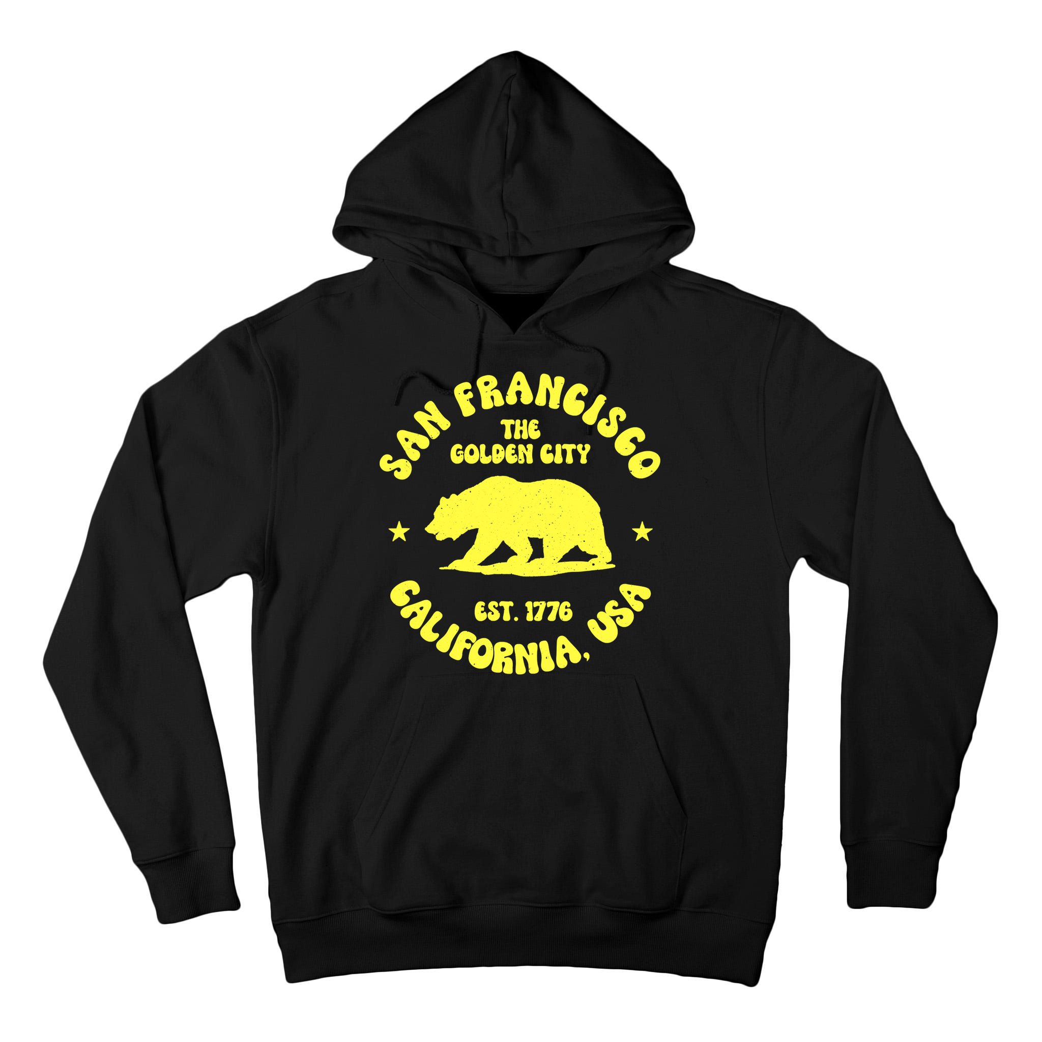 Funny San Francisco Retro California Bear Travel Tall Hoodie