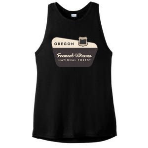 Fremontwinema State Forest Oregon Welcome Sign Vacation Gift Ladies PosiCharge Tri-Blend Wicking Tank