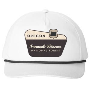 Fremontwinema State Forest Oregon Welcome Sign Vacation Gift Snapback Five-Panel Rope Hat