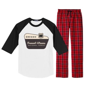 Fremontwinema State Forest Oregon Welcome Sign Vacation Gift Raglan Sleeve Pajama Set