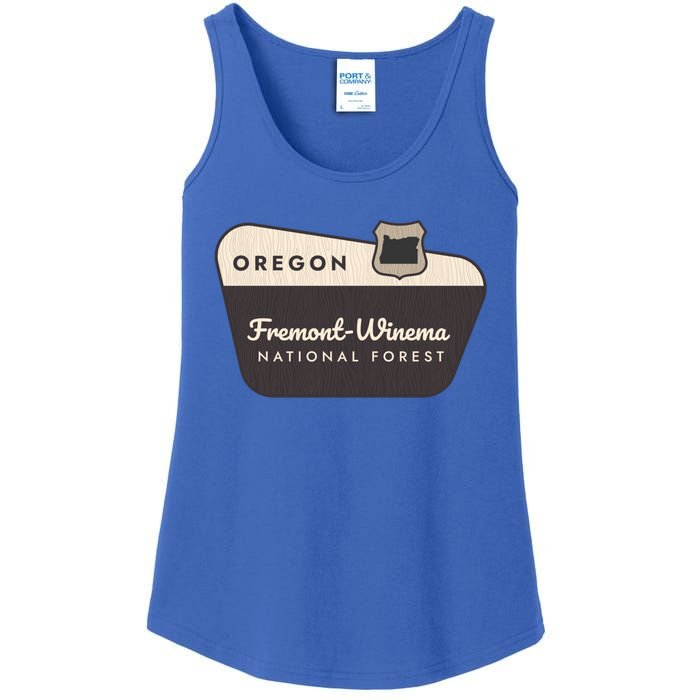 Fremontwinema State Forest Oregon Welcome Sign Vacation Gift Ladies Essential Tank