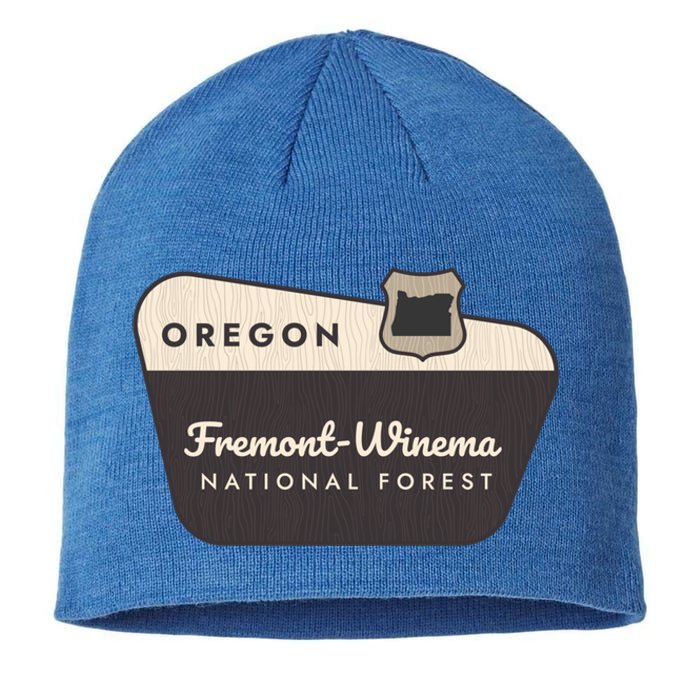 Fremontwinema State Forest Oregon Welcome Sign Vacation Gift Sustainable Beanie