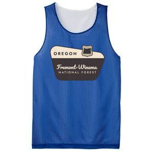 Fremontwinema State Forest Oregon Welcome Sign Vacation Gift Mesh Reversible Basketball Jersey Tank