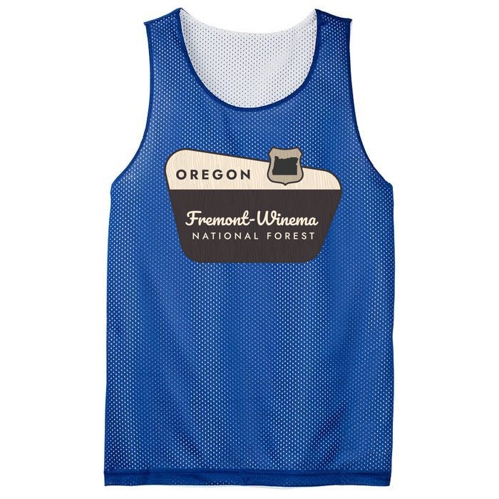 Fremontwinema State Forest Oregon Welcome Sign Vacation Gift Mesh Reversible Basketball Jersey Tank