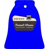 Fremontwinema State Forest Oregon Welcome Sign Vacation Gift Ceramic Bell Ornament